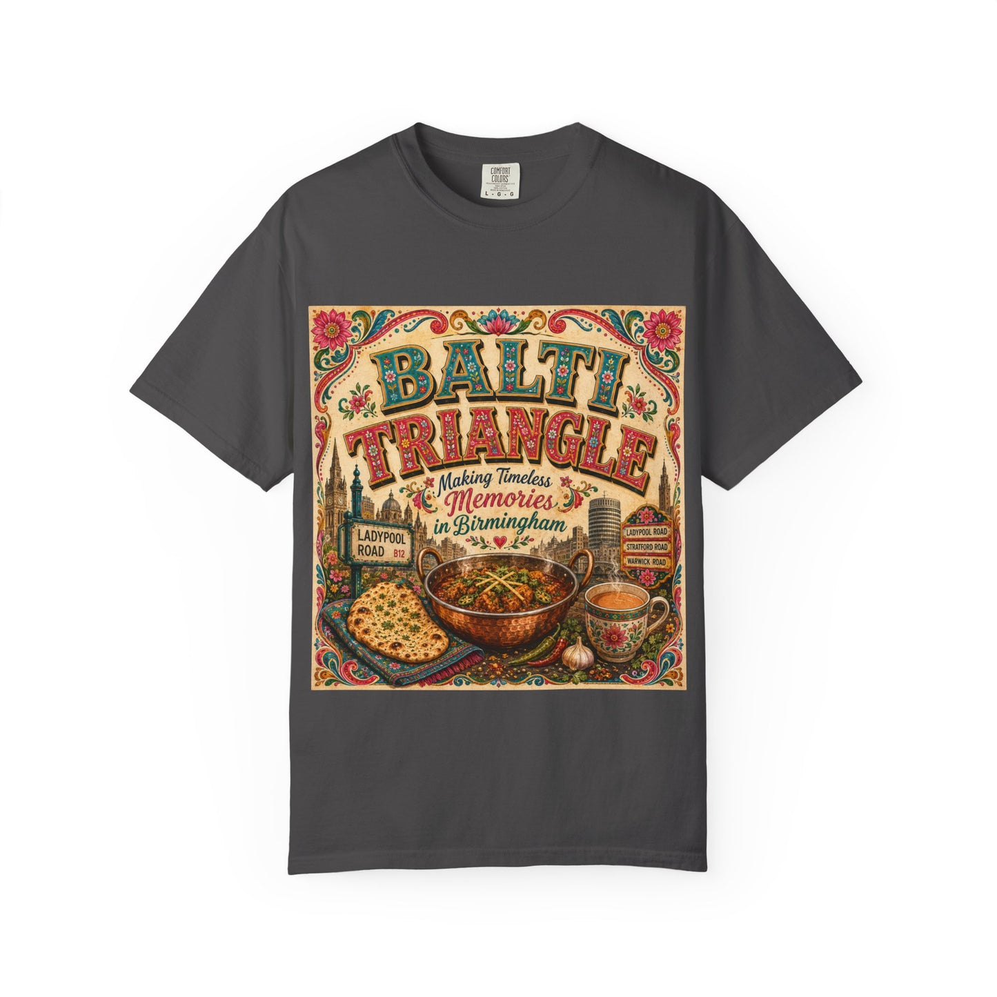 Balthi Triangle Vintage Indian Food T-Shirt