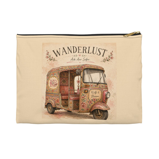 Wanderlust Floral Tuk Tuk Accessory Pouch