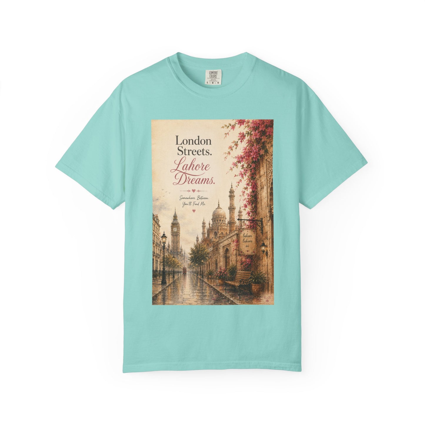 London Streets Vintage Tee — 'London Streets, Labor Dreams' Scenic Graphic T‑Shirt