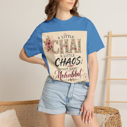 Chai & Chaos Tee — A Little Chai, A Little Chaos Vintage Floral T-Shirt