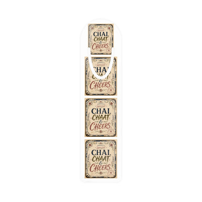Chai, Chaat & Cheers Bookmark — Vintage Indian Tea Lover Metal Bookmark