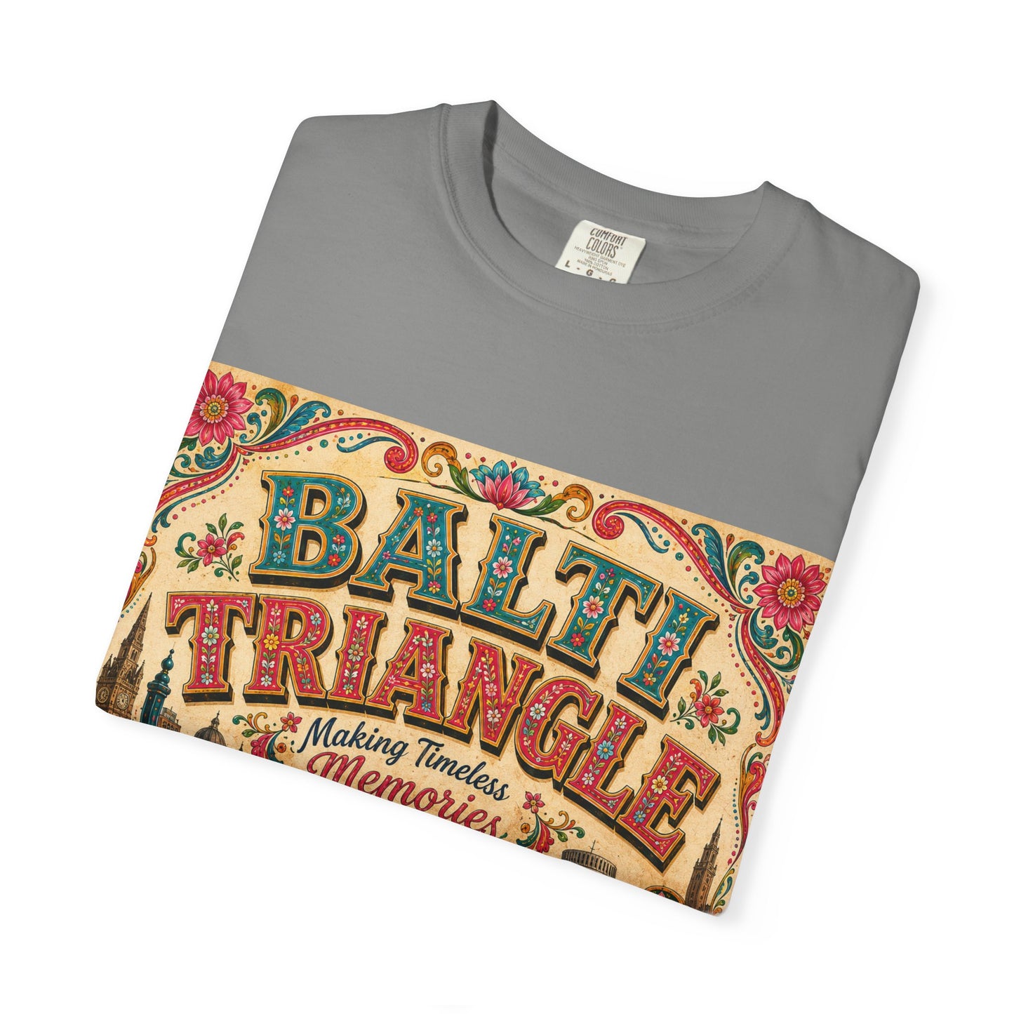 Balthi Triangle Vintage Indian Food T-Shirt