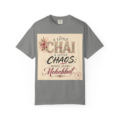 Chai & Chaos Tee — A Little Chai, A Little Chaos Vintage Floral T-Shirt