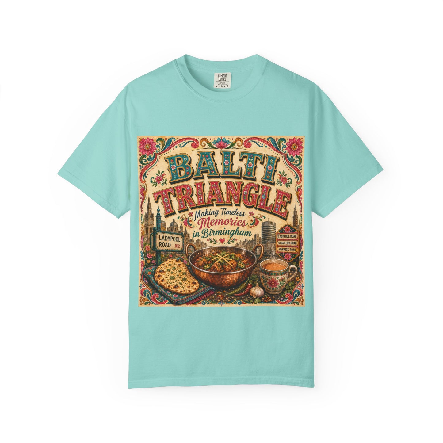 Balthi Triangle Vintage Indian Food T-Shirt