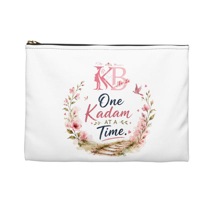One Kadam At A Time Floral Accessory Pouch