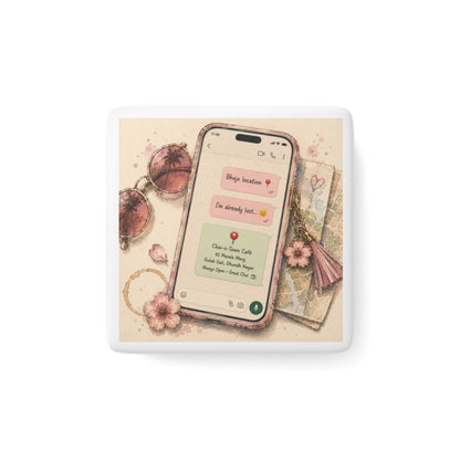 Bhejo Location Porcelain Magnet