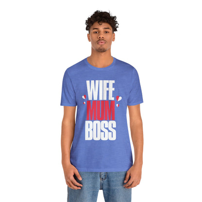 Wife mum boss Jersey Short Sleeve Tee