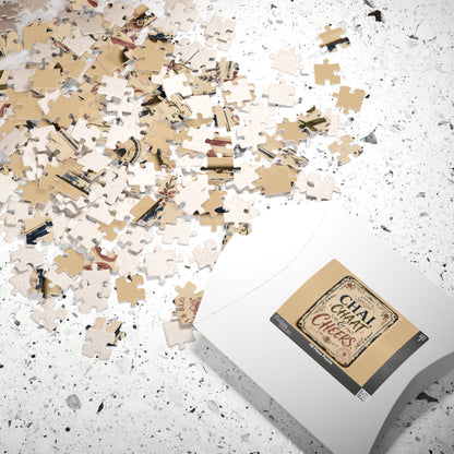 Chai, Chaat & Cheers Vintage Sign Puzzle