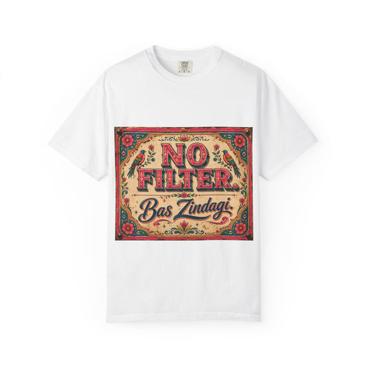 No Filter Bas Zindagi T-Shirt — Vintage Truck Art Graphic Tee