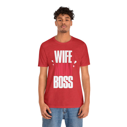 Wife mum boss Jersey Short Sleeve Tee