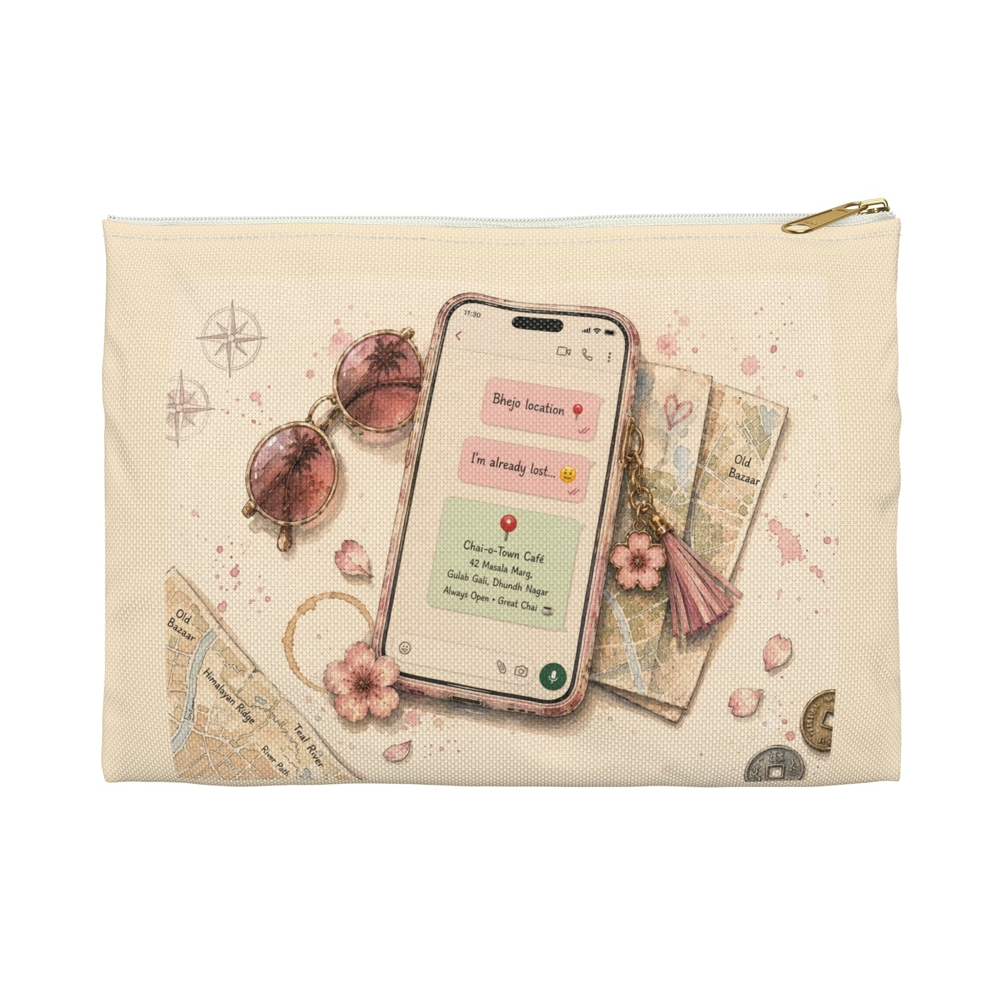 Bhejo Location Travel Phone Pouch
