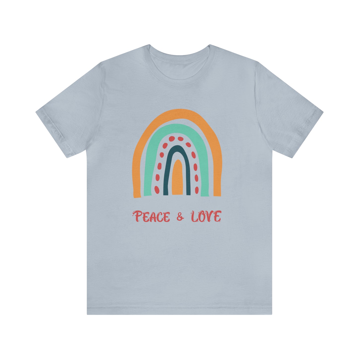 Peace and love Jersey Short Sleeve Tee