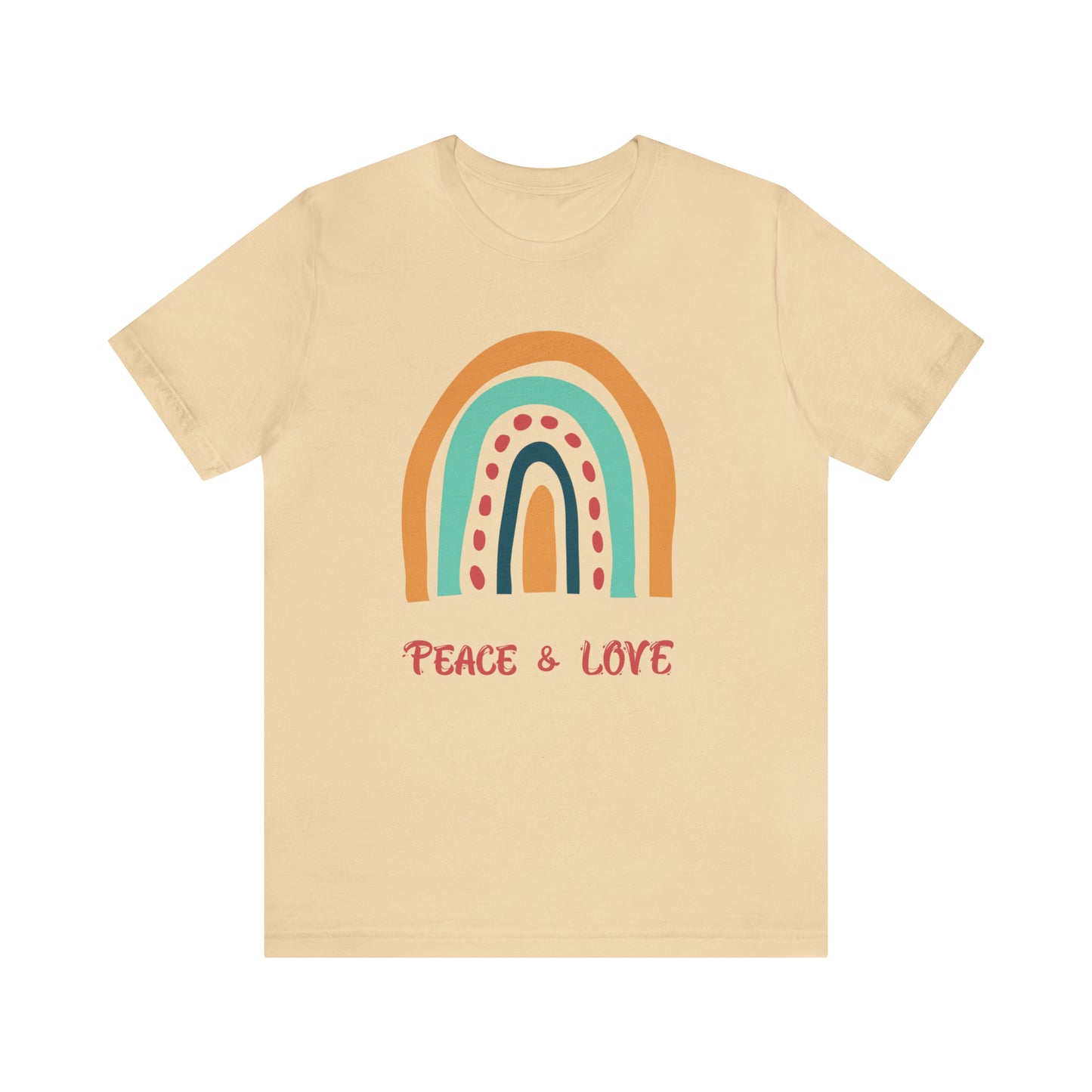 Peace and love Jersey Short Sleeve Tee