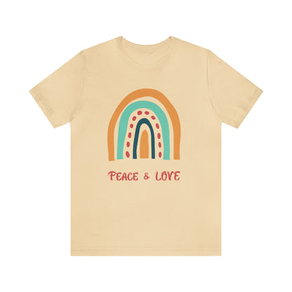 Peace and love Jersey Short Sleeve Tee