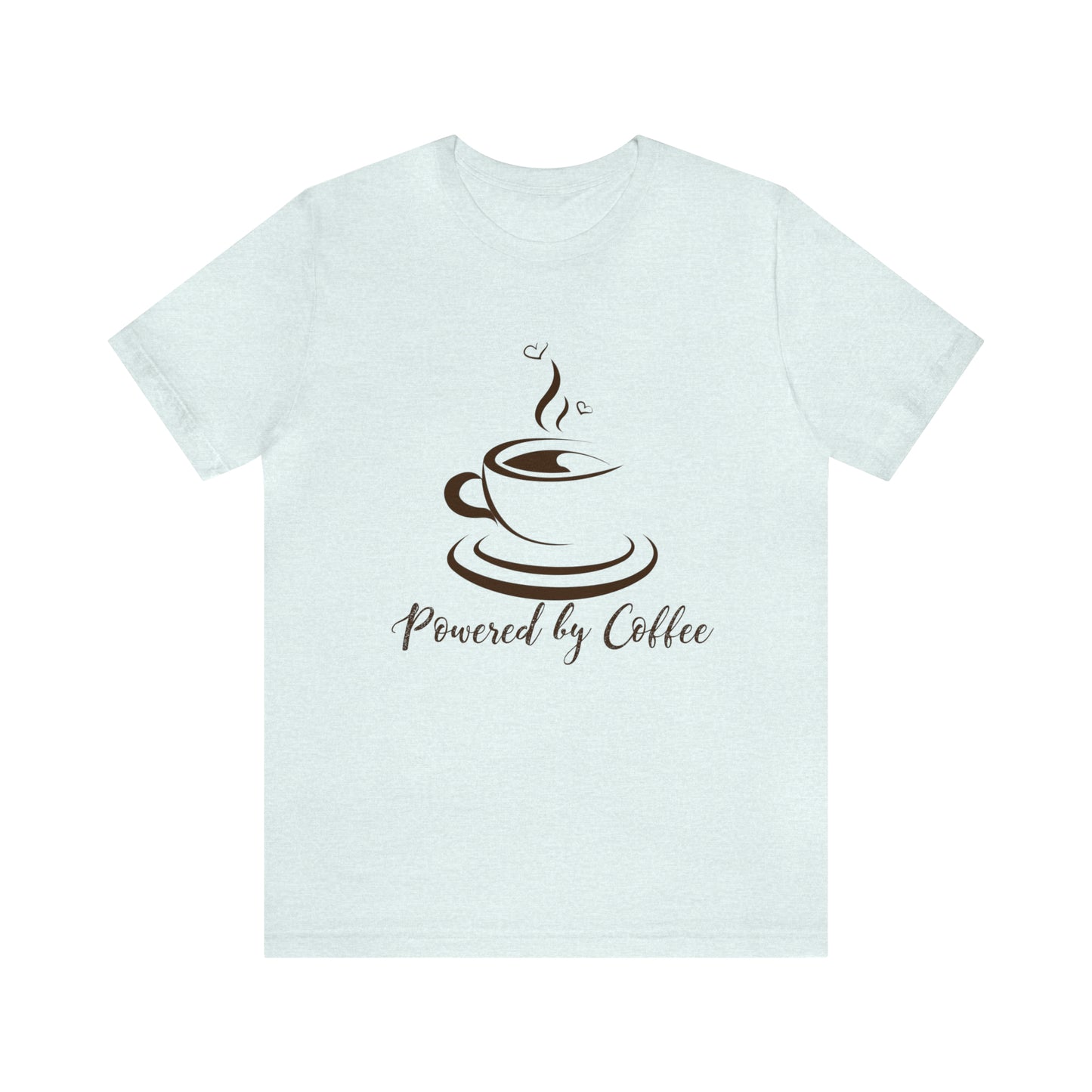 Powered by coffee Jersey Short Sleeve Tee