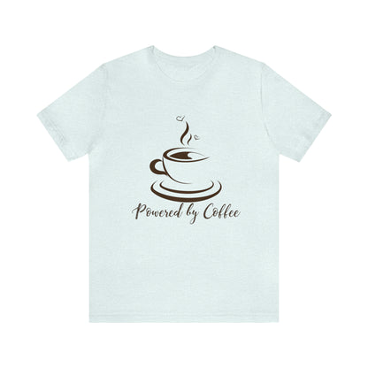 Powered by coffee Jersey Short Sleeve Tee