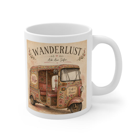 Wanderlust Vintage Tuk-Tuk Mug