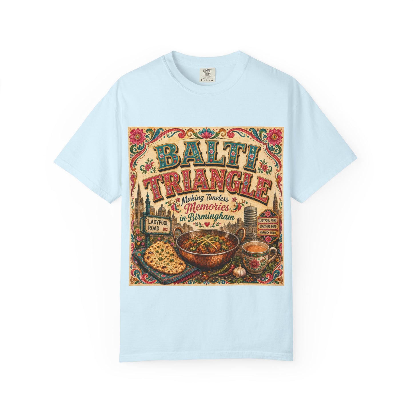 Balthi Triangle Vintage Indian Food T-Shirt