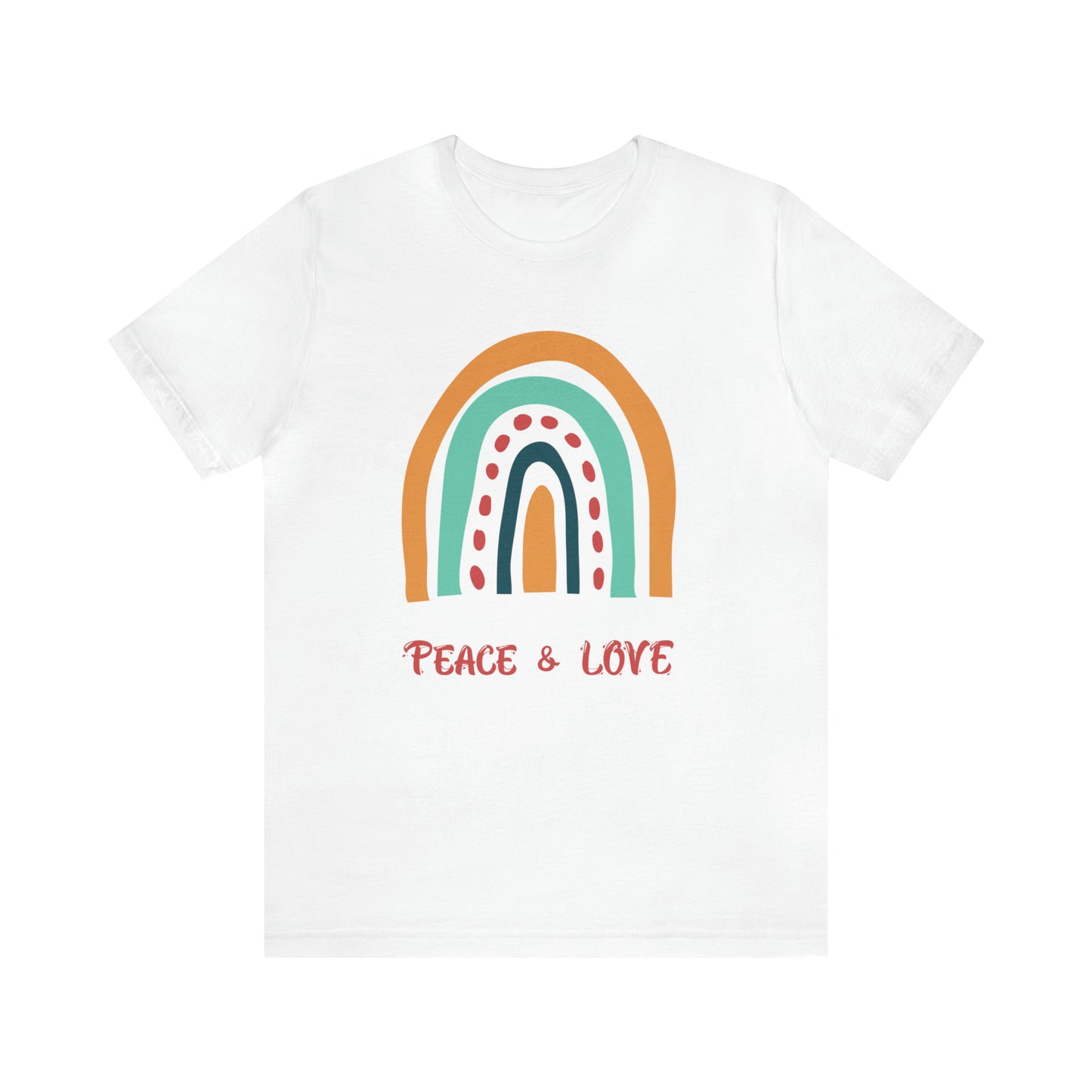 Peace and love Jersey Short Sleeve Tee