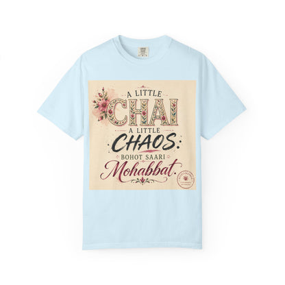 Chai & Chaos Tee — A Little Chai, A Little Chaos Vintage Floral T-Shirt