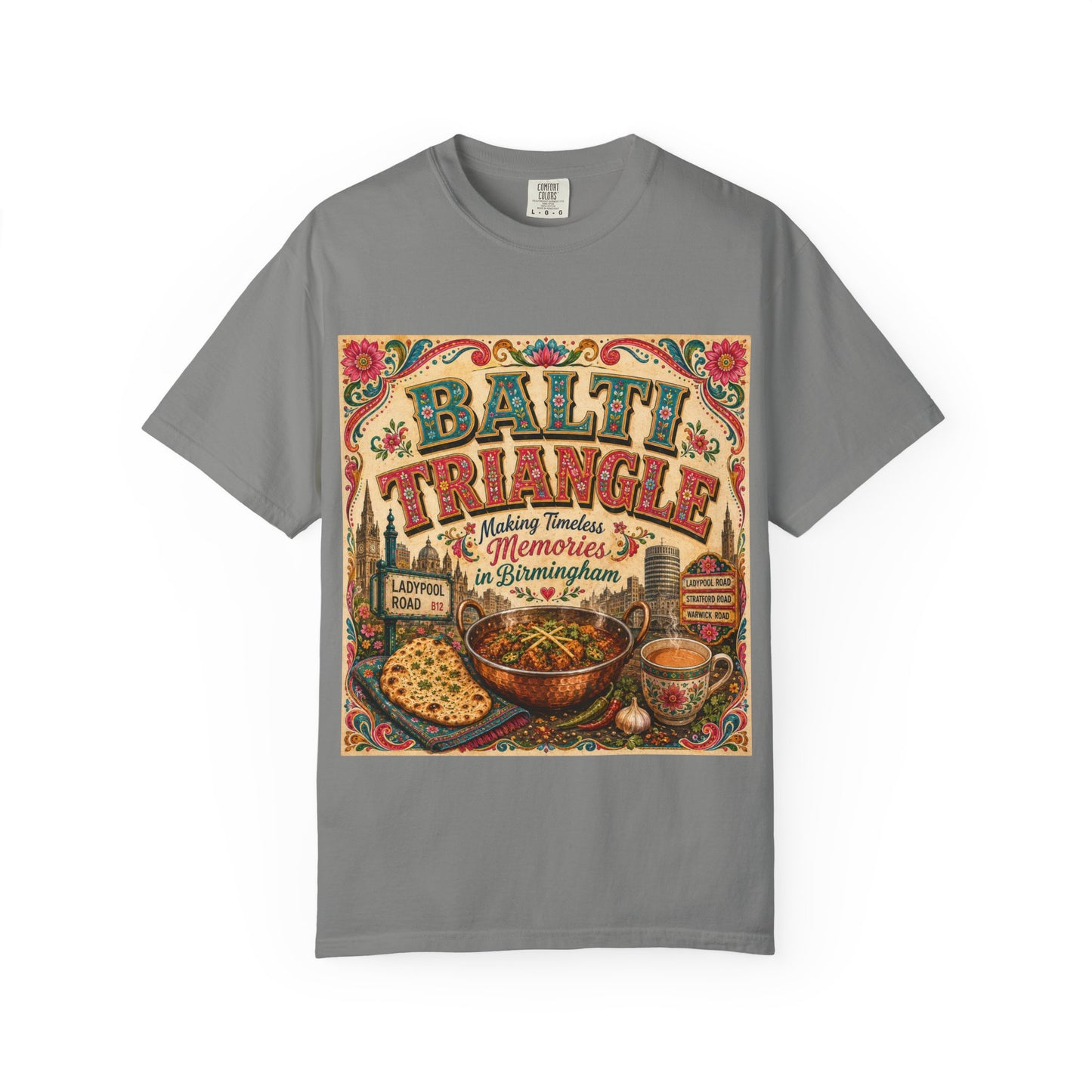Balthi Triangle Vintage Indian Food T-Shirt