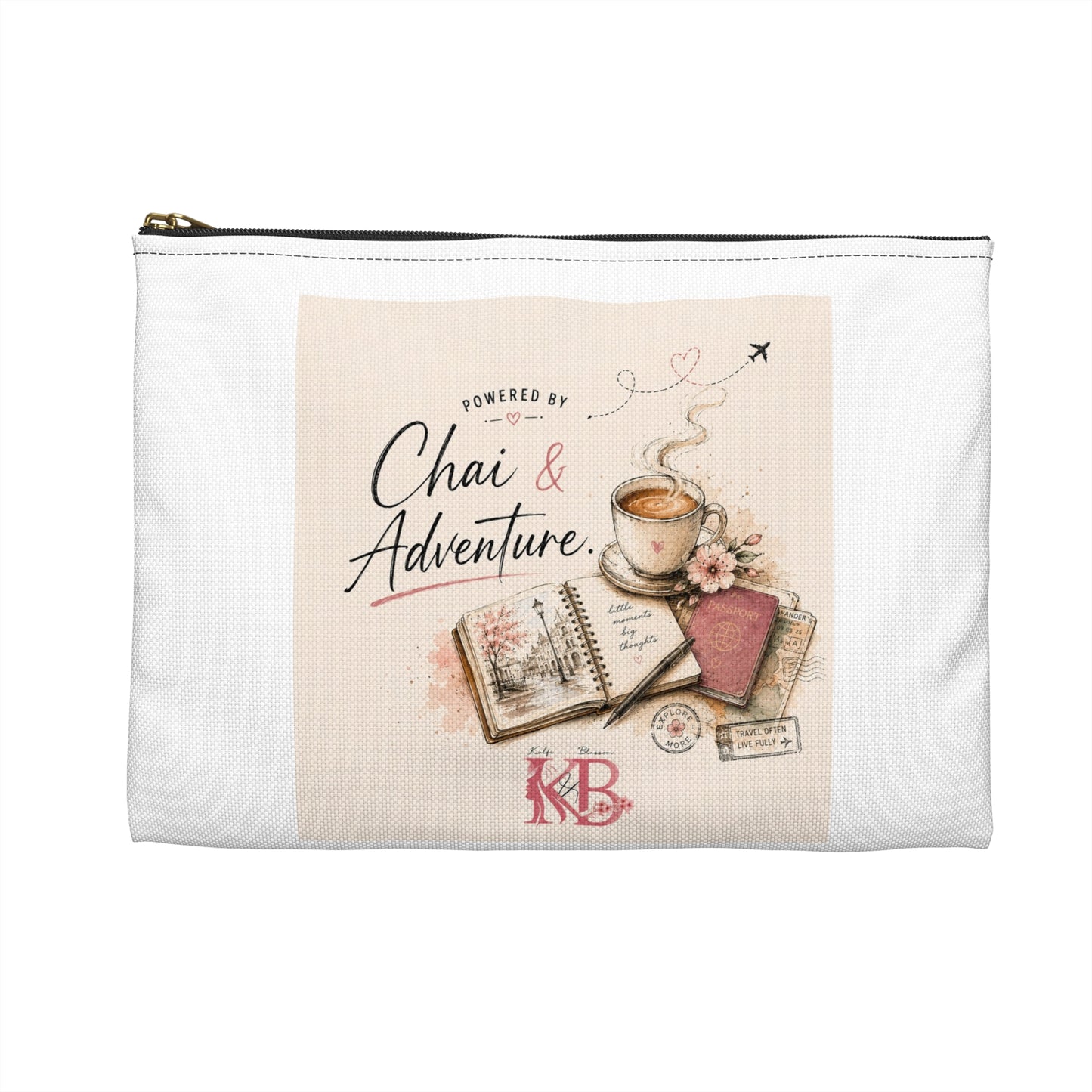 Chai & Adventure Travel Accessory Pouch