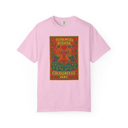 Tera Mera Rishta T-Shirt, Unisex Graphic Tee, Casual Wear, Festive Gift, Ethnic Design, Summer Top