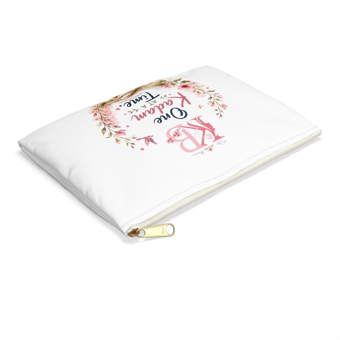 One Kadam At A Time Floral Accessory Pouch