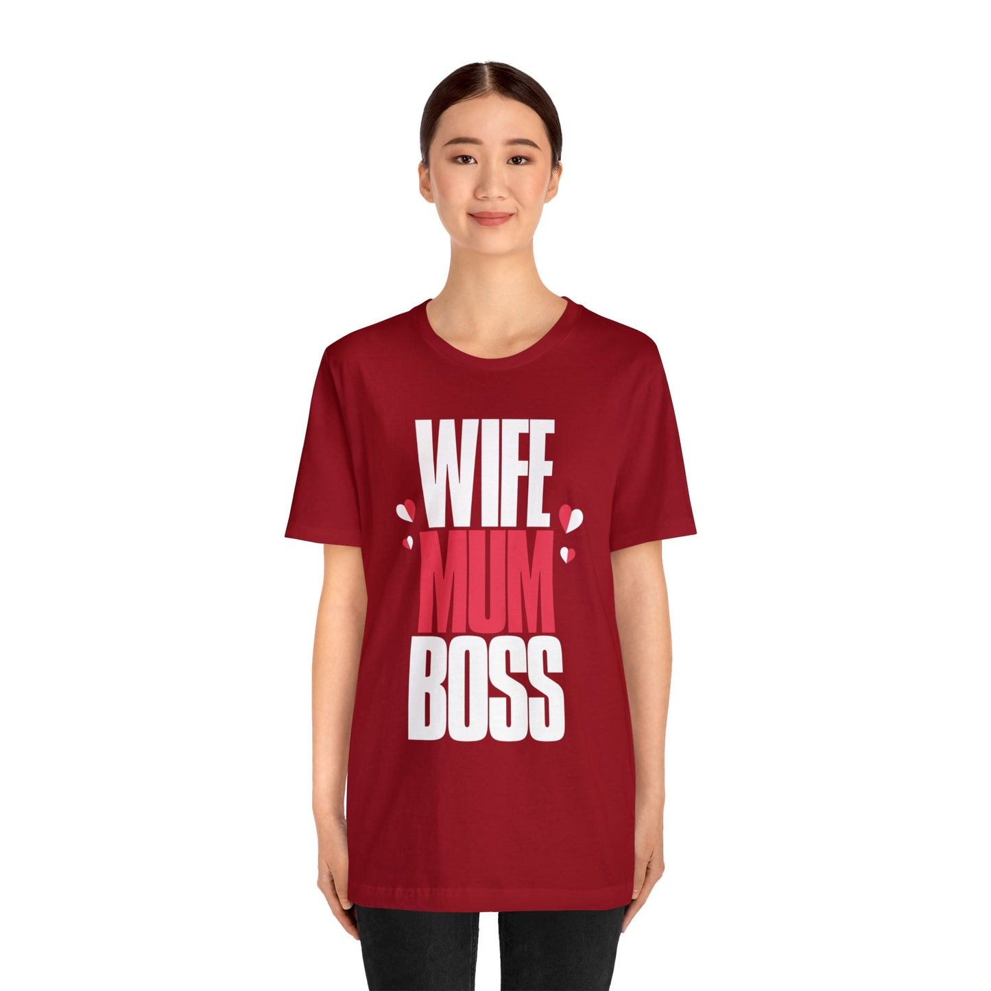 Wife mum boss Jersey Short Sleeve Tee