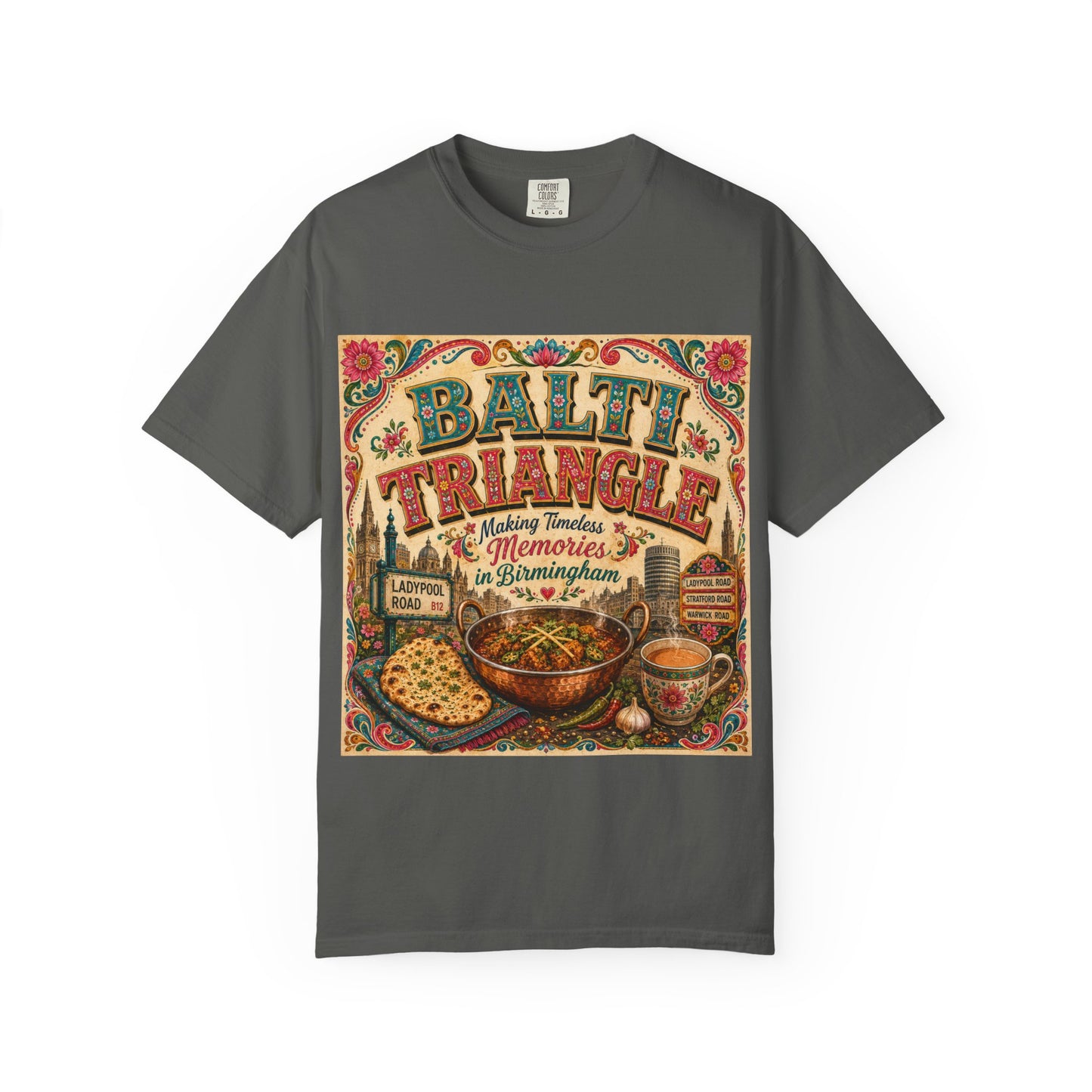 Balthi Triangle Vintage Indian Food T-Shirt