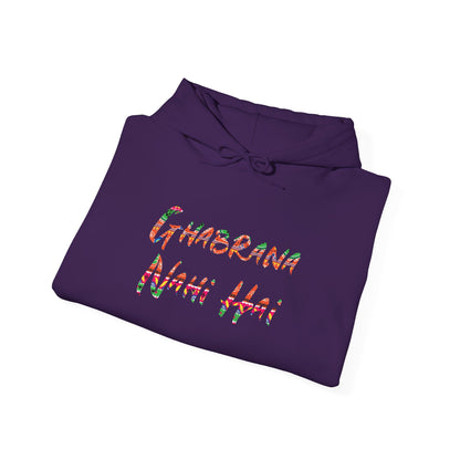 Ghabrana Nahi Hai Hoodie Sweatshirt for Comfort and Confidence