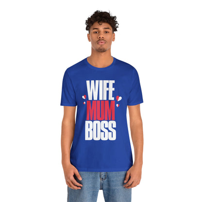 Wife mum boss Jersey Short Sleeve Tee