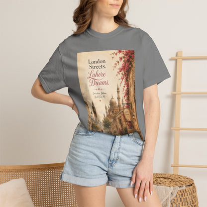London Streets Vintage Tee — 'London Streets, Labor Dreams' Scenic Graphic T‑Shirt