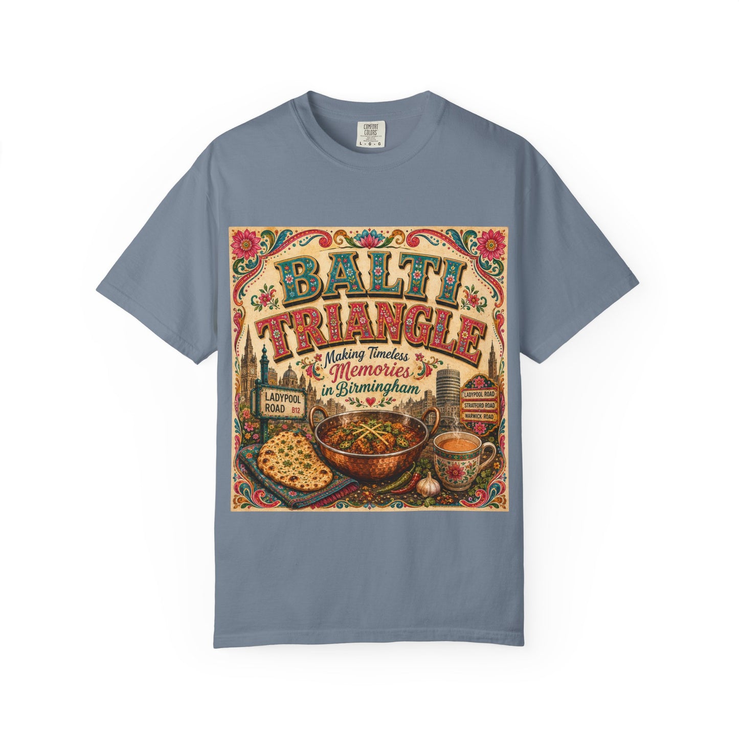 Balthi Triangle Vintage Indian Food T-Shirt