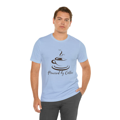 Powered by coffee Jersey Short Sleeve Tee