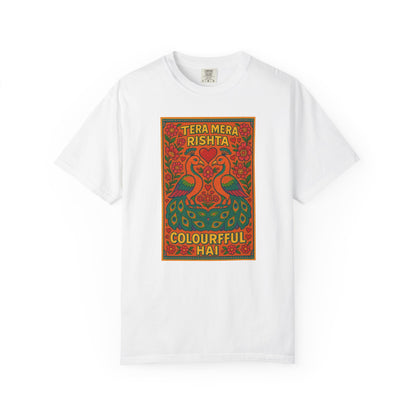 Tera Mera Rishta T-Shirt, Unisex Graphic Tee, Casual Wear, Festive Gift, Ethnic Design, Summer Top