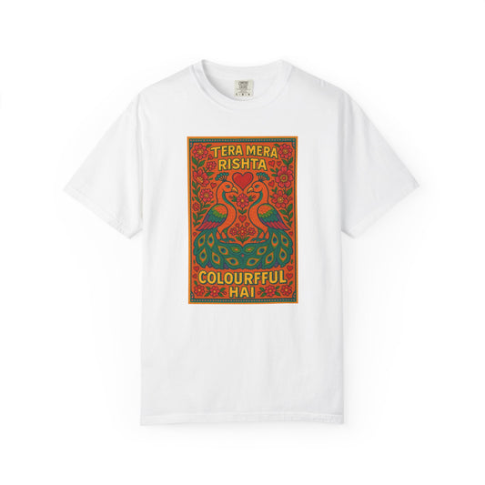 Tera Mera Rishta T-Shirt, Unisex Graphic Tee, Casual Wear, Festive Gift, Ethnic Design, Summer Top