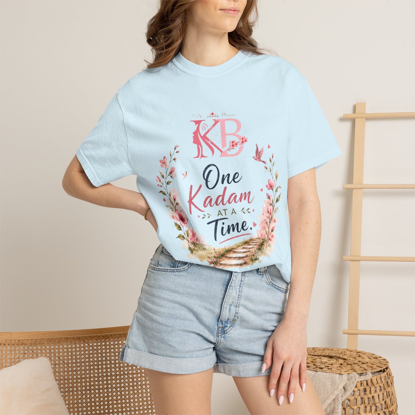 One Kadam at a Time Floral T-Shirt
