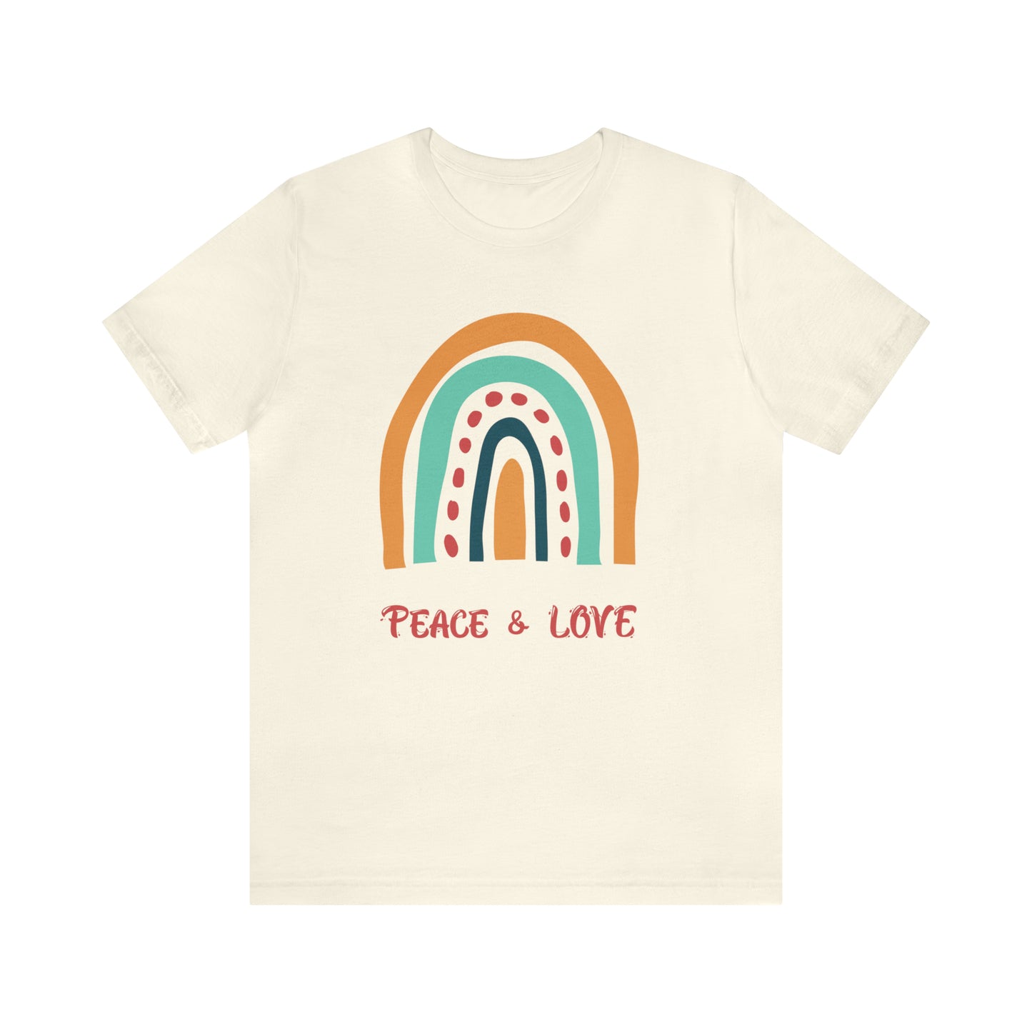 Peace and love Jersey Short Sleeve Tee