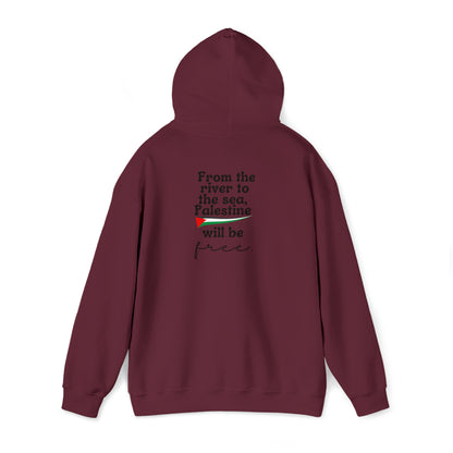 Heavy Blend™ Hooded Sweatshirt palestine floral womens design