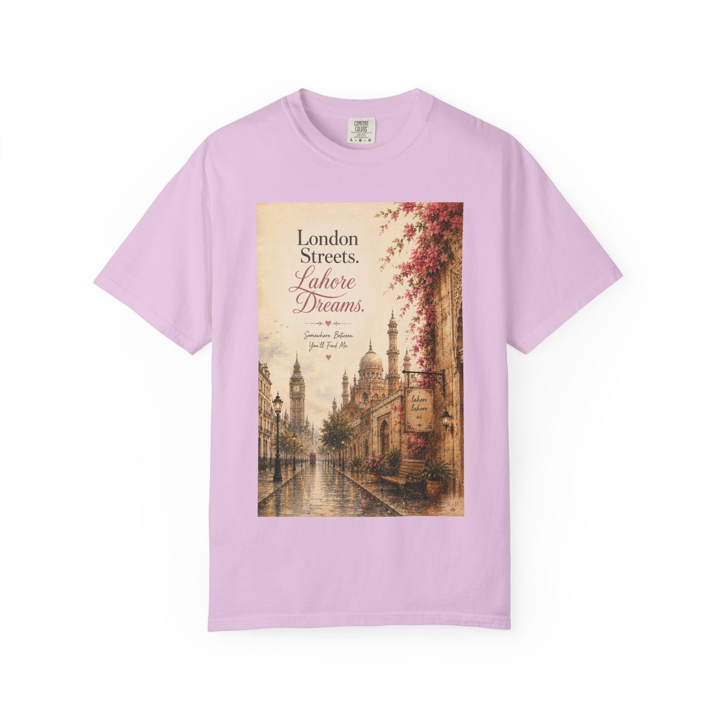 London Streets Vintage Tee — 'London Streets, Labor Dreams' Scenic Graphic T‑Shirt