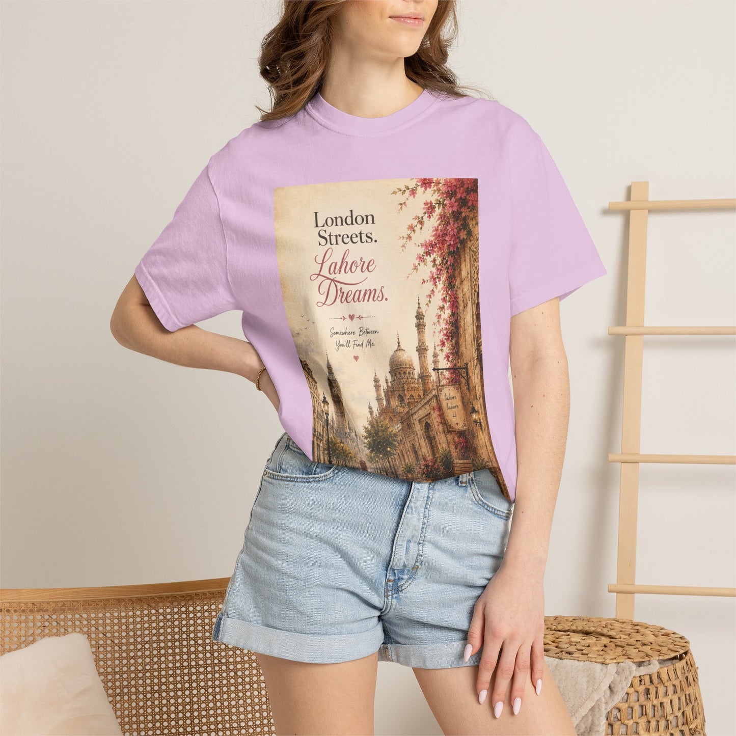 London Streets Vintage Tee — 'London Streets, Labor Dreams' Scenic Graphic T‑Shirt