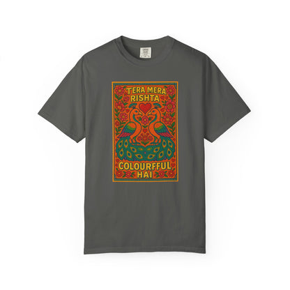 Tera Mera Rishta T-Shirt, Unisex Graphic Tee, Casual Wear, Festive Gift, Ethnic Design, Summer Top
