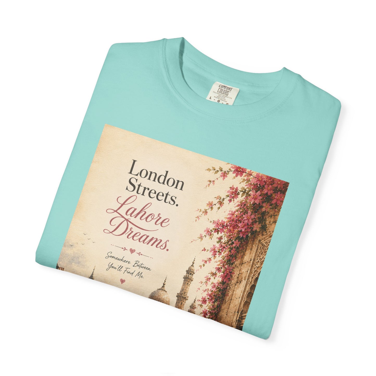 London Streets Vintage Tee — 'London Streets, Labor Dreams' Scenic Graphic T‑Shirt