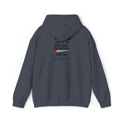 Heavy Blend™ Hooded Sweatshirt palestine floral womens design