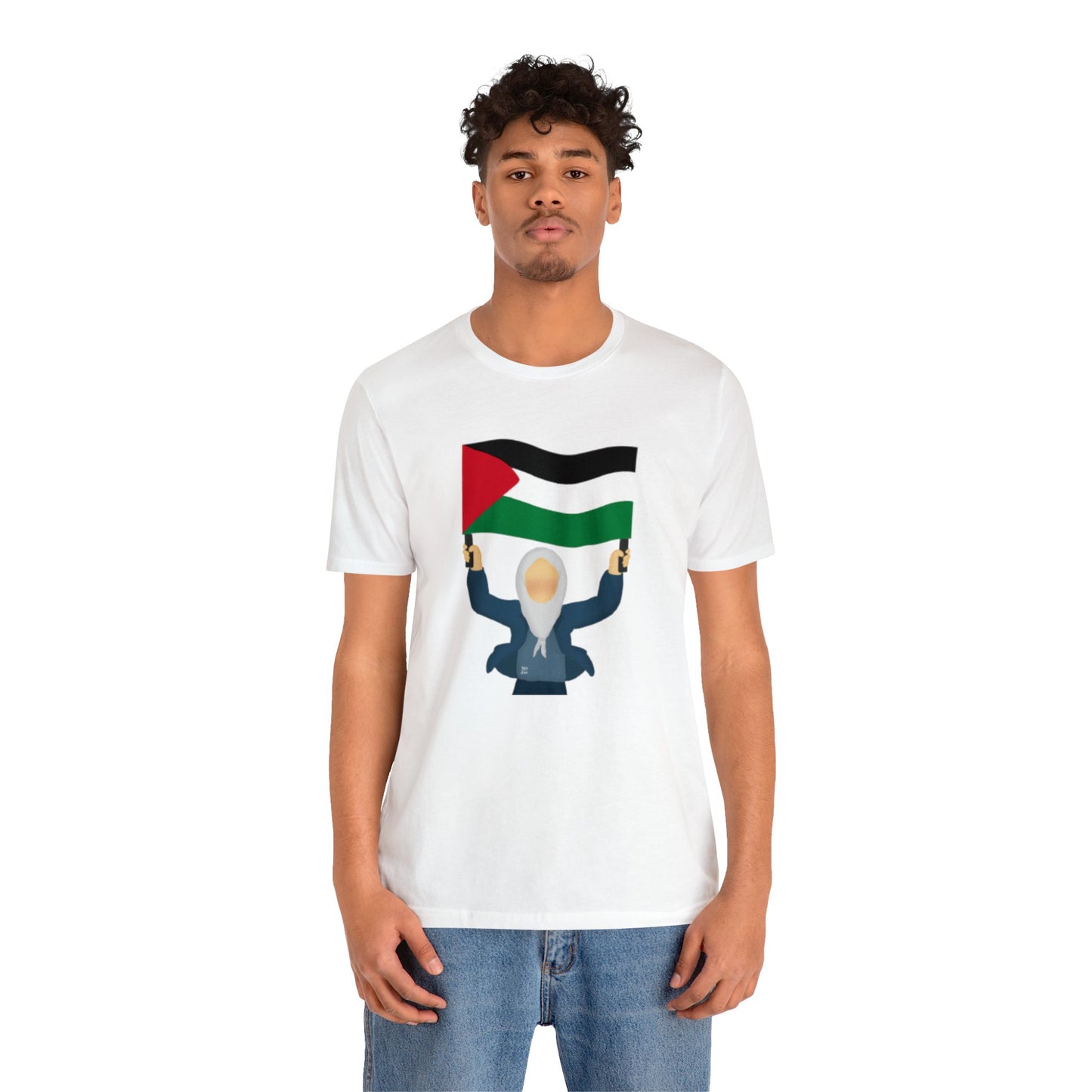 Support Palestine Unisex Jersey Short Sleeve Tee