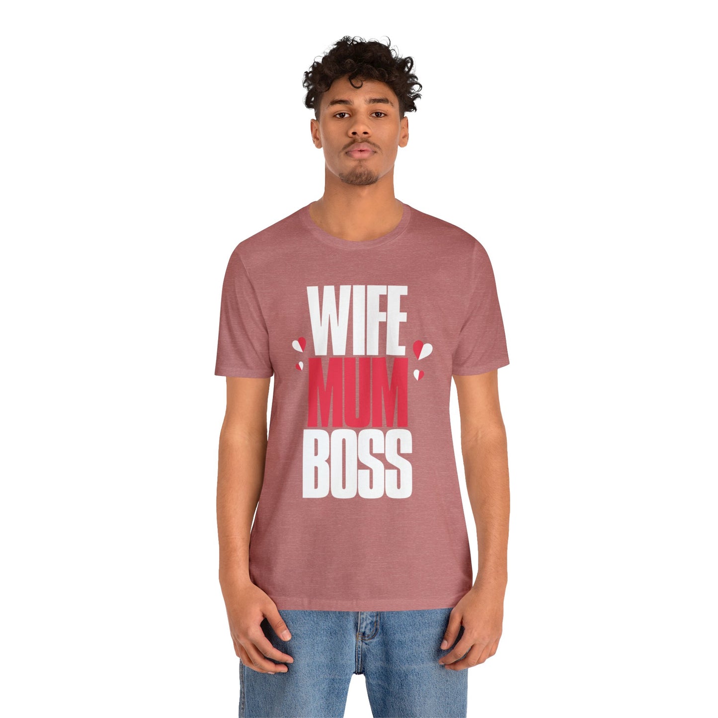 Wife mum boss Jersey Short Sleeve Tee