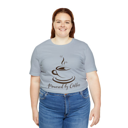 Powered by coffee Jersey Short Sleeve Tee