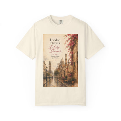 London Streets Vintage Tee — 'London Streets, Labor Dreams' Scenic Graphic T‑Shirt
