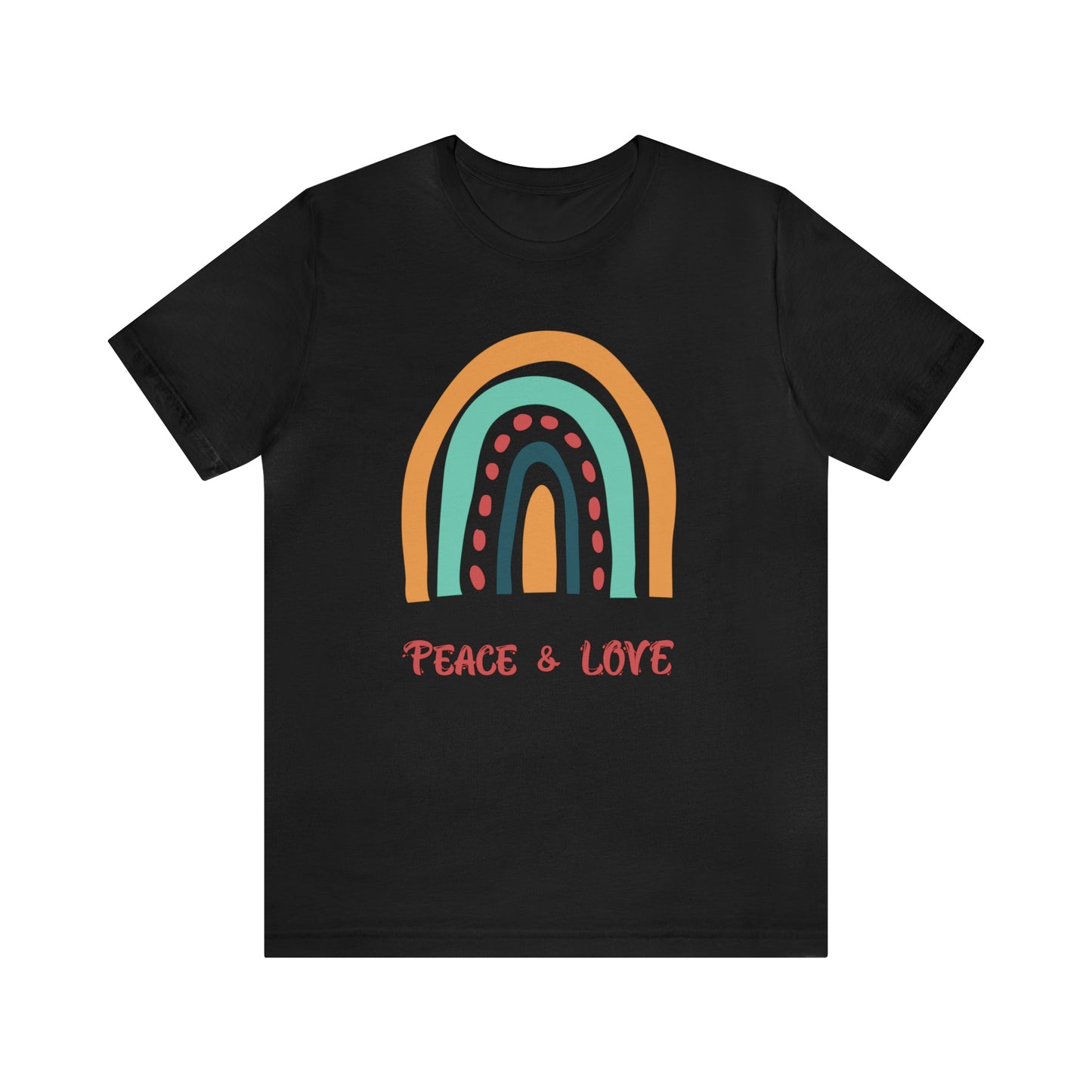 Peace and love Jersey Short Sleeve Tee